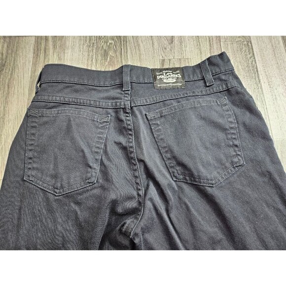 (3/$35) Lee Dungarees Juniors Size 7 Flare Pockets Black Denim Jeans - Picture 3 of 11